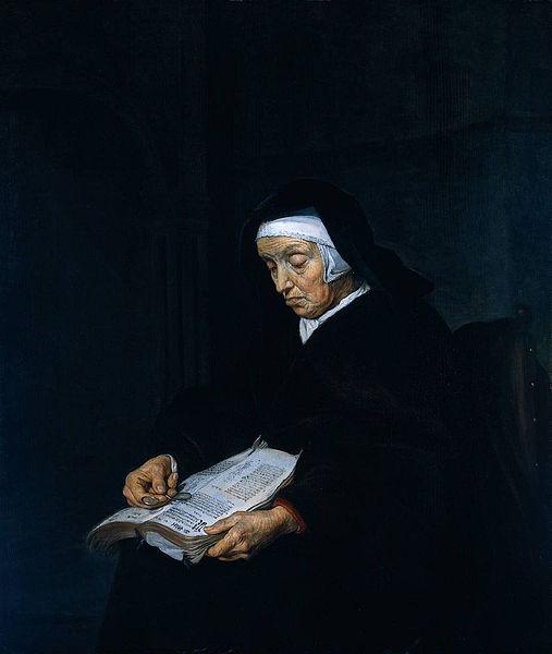 Gabriel Metsu Old Woman Meditating